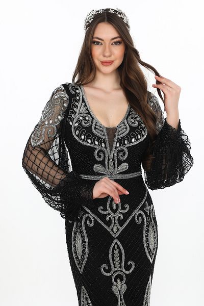 GATSBYLADY LONDON Fayette - Hand Embroidered, Stone Detail Dress