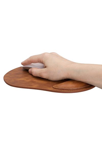 PLM Mouse Pad din piele cu brățară Tn11 Tan