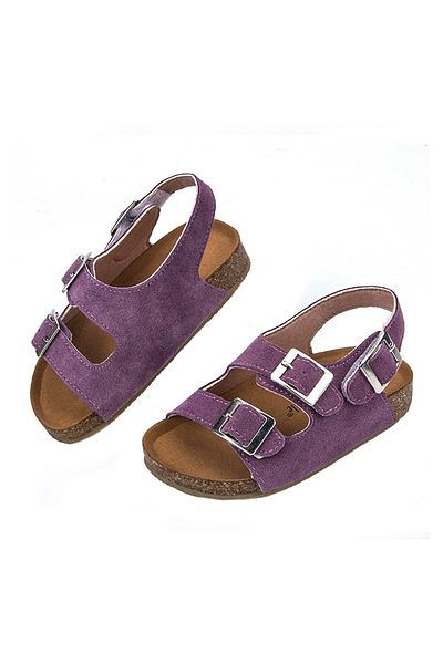 Mark & Mia Mark & Mia Hook & Loop Velcro Closure Sandals - Purple