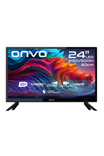 ONVO 24OV5001H 24'' 60 Ekran Dahili Uydu Alıcılı HD Ready LED TV