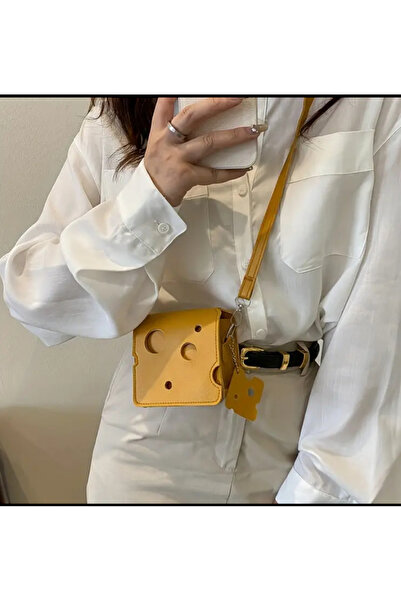 Phellos Cheese Pattern Mini Women's Shoulder Bag with Strap