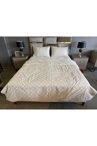 Doqu Home طقم غطاء لحاف خصر قطني سهل مزدوج