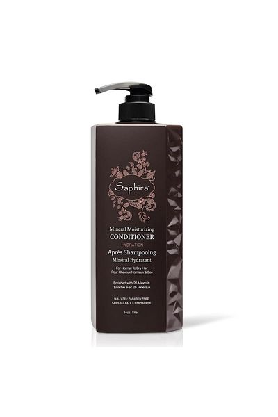 Saphira Mineral Moisturizing Conditioner for Dry, Damaged, Bleached, Sulfate-Free, Paraben-Free