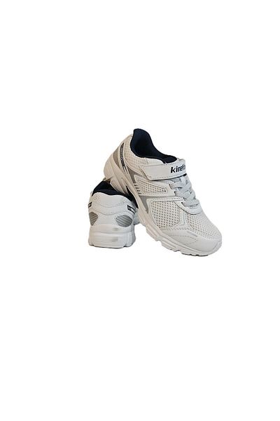 Kinetix Arion Fx White-Navy Walking Running Kids Sneakers