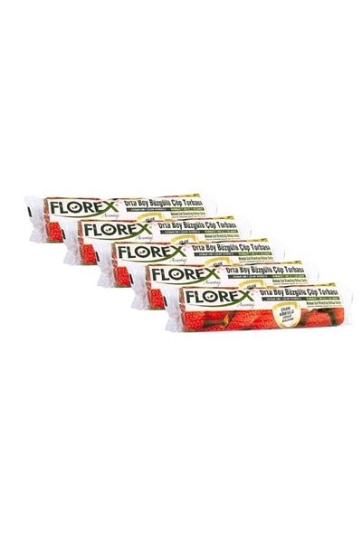 Florex Drawstring Strawberry Scented Medium Garbage Bag X 5 Rolls