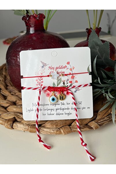 nergis collection Nazar Boncuklu Kişiselleştirilmiş Harfli Marteniçka ve Sede...