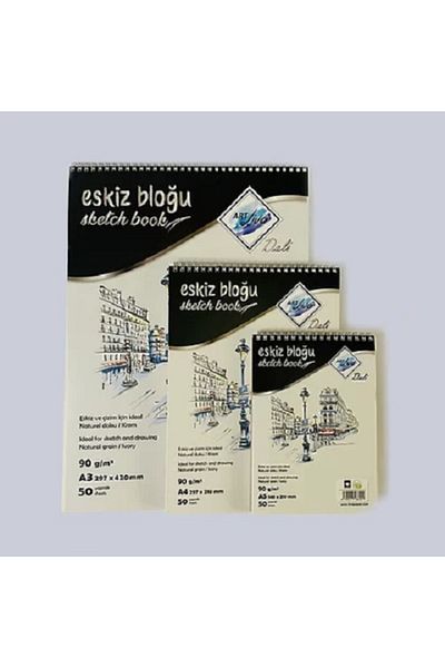 art liva Dali Sketch and Drawing Notebook 90gr A5 50 Sheets