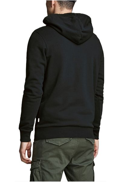 Jack & Jones Hanorac JACK &JONES Corp Vechi Logo - 12137054-Negru REG FIT