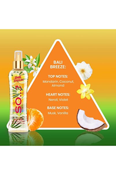 SO …? Summer Escapes Womens Bali Breeze Body Mist Fragrance Spray 200ml