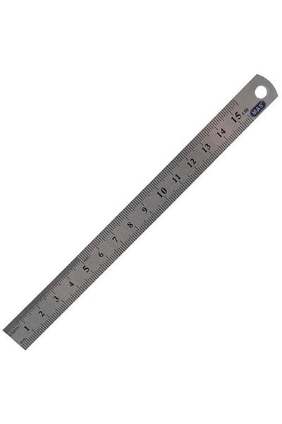 Mas Ruler Steel 15 Cm