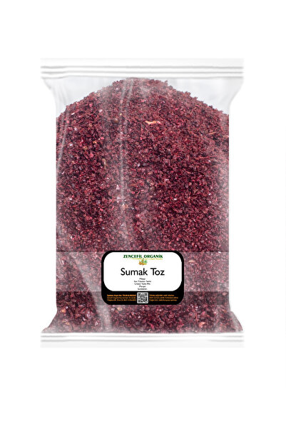 Zencefil Organik Sumak Toz 250 gr A Kalite Sumak Ekşisi Alınmamış Sumak Baharatı