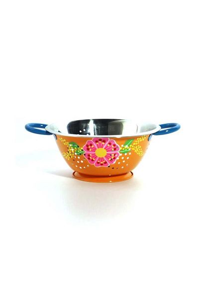 DEDEMİN EMAYELERİ Hand Painted Orange Flower