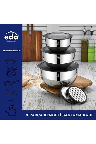 Eda حاوية تخزين مكونة من 9 قطع