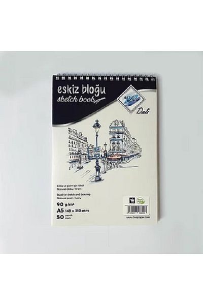 art liva Dali Sketch and Drawing Notebook 90gr A5 50 Sheets