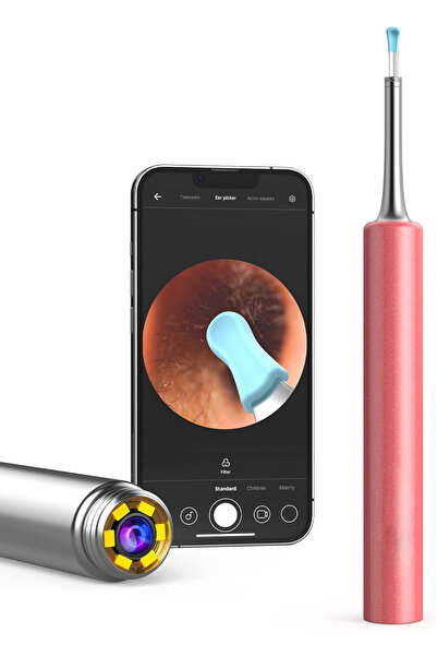 Arabest منظف الأذن الذكي البصري، مزيل شمع الأذن، ملعقة تنظيف الأذن، مقاوم للم...