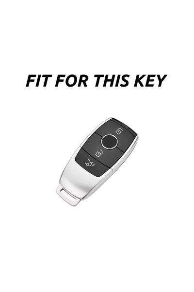 emii auto spare parts Mercedes Benz Key Case - Compatible with A/C/E/S Model, Red Glossy