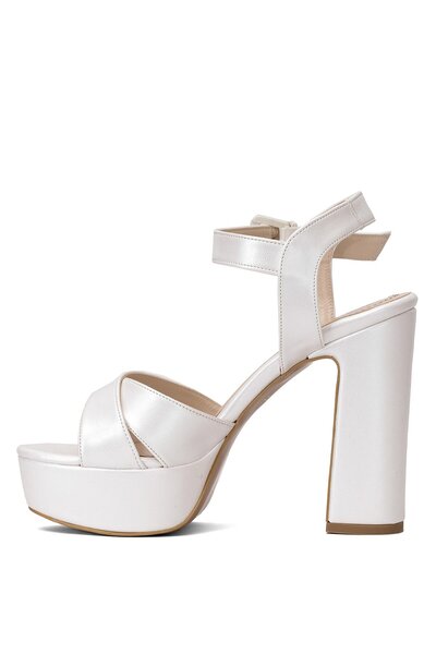 Ayakkabı Fuarı Жіночі платформні туфлі Elit PM08 K2023-1C Перламутрові