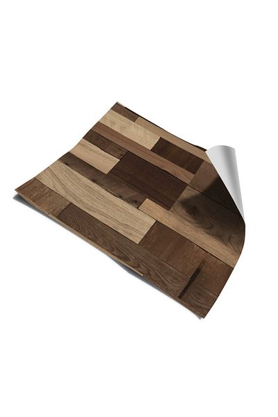 Bigaimaj 60cm X 100cm Folie cu model parchet din lemn cu laminare autoadeziva