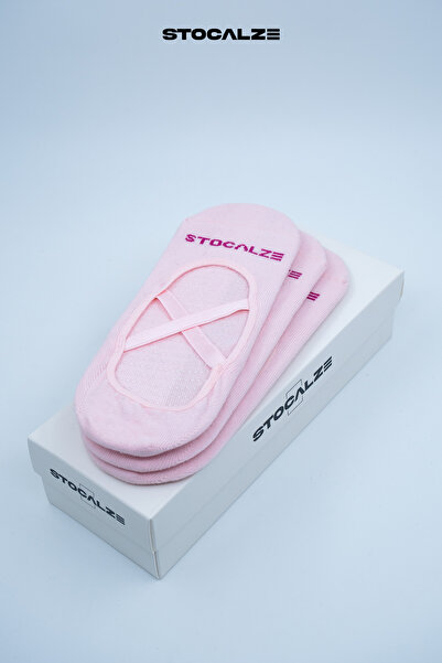 STOCALZE Дамски чорапи за пилатес. Комплект от 3 чифта в черно, бяло, лилаво,...