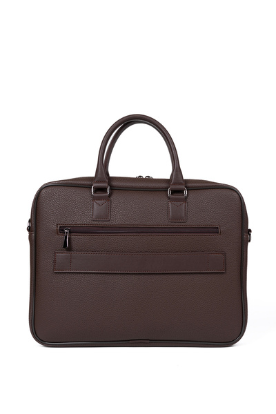 deridense 13"-14.6" Inch Unisex Laptop and Briefcase - Brown