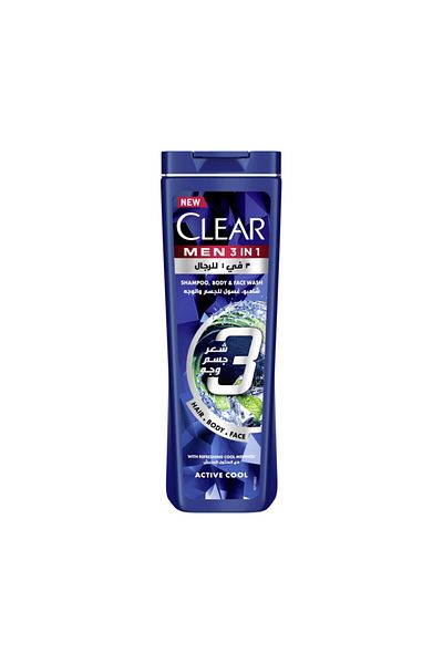 Clear MEN SH&SHOWER 3IN1ACTIVE COOL 400M