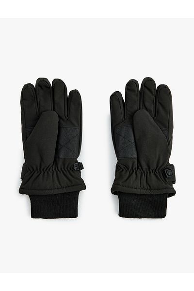 Koton Ski Gloves with Adjustable Cuffs and Velcro