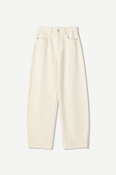 Bershka Wide-leg barrel jeans