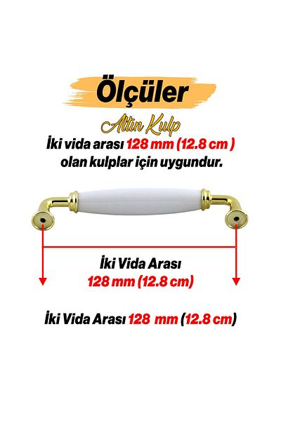 Badem10 Mâner metalic din porțelan Mount Door 128 mm Mobilier Bucătărie Sertar Dulap Dulap Ușă Mânere Mâner