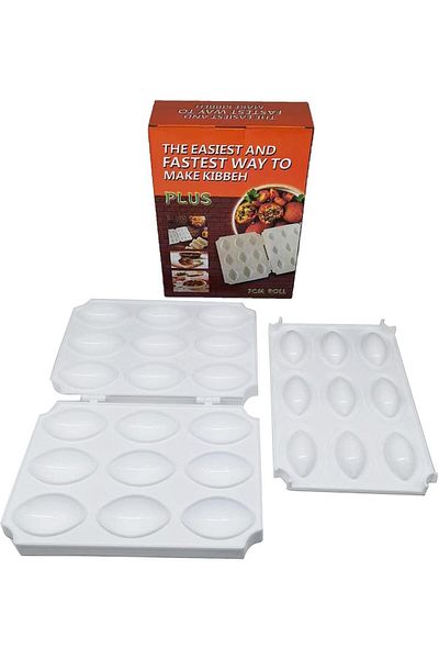 fulina 9 Grids Meatball Maker Mold, DIY Mould Kitchen Cooking Tools, for Making Fried Kibbeh