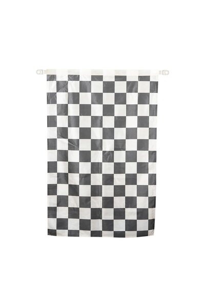 OCEANMARİNE Cankurtaran Bayrağı (SİYAH&BEYAZ KÜÇÜK DAMALI 75X100)