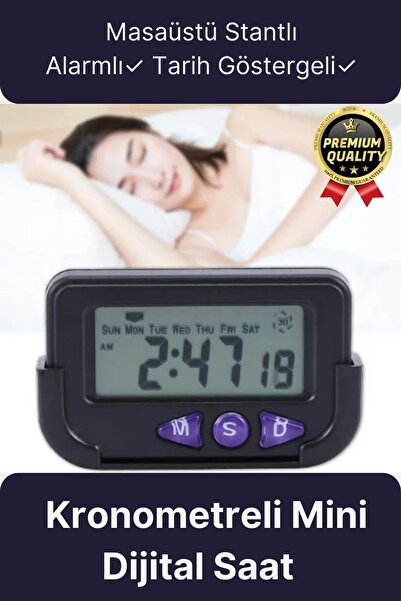 Svein Çok Fonksiyonlu Kronometreli Alarmlı Tarih Göstergeli Masaüstü Ders Sın...