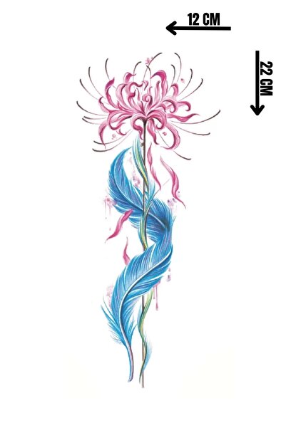 Barly Geçici Çiçek Figürlü Dövme Tattoo