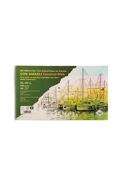 ART Liva Art Painting Book Multi Technic 20 Pages 35x50 120gr