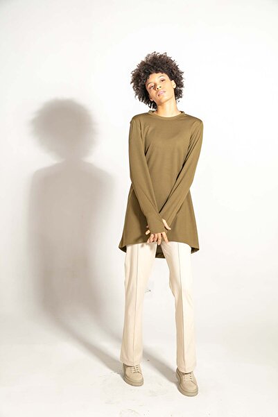 FD SPORTS Train-Fit Crew Neck Quick Dry Sweatpants - Khaki Green