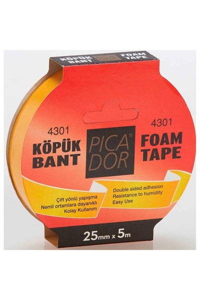 Picador 4301 Ταινία αφρού διπλής όψης 5mt X 25mm