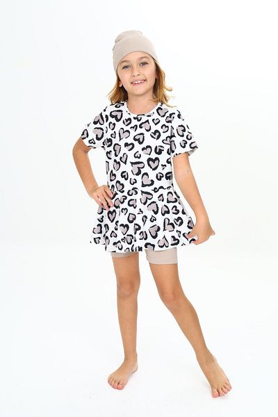 ÖYKÜ KİDS Three Piece Swimsuit with Bones for Girls