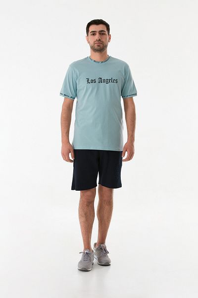 Fulla Moda Μπλουζάκι με στάμπα Los Angeles Crew Neck