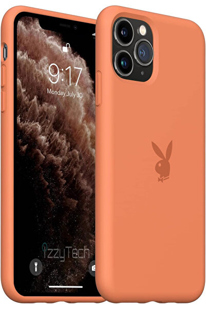 izzytech iPhone 11 Pro Max Silicone Case, Playboy Logo, Velvet Inner Surface,...