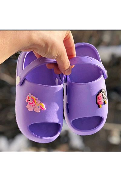 Pandalina Girl's Sandals Slippers Non-Slip Sole Phylon (Light) Summer Kindergarten Nursery Shoes
