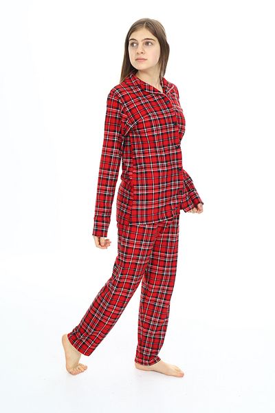 ANGELOS GIRLS Set pijamale în carouri pentru fete 12164
