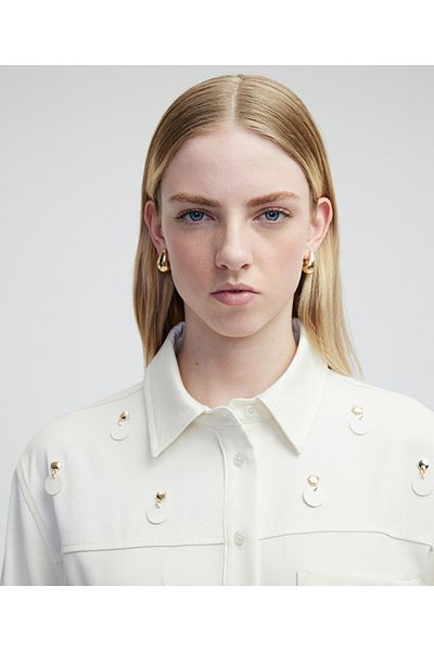 İpekyol Shirt Jacket with Contrast Accessories