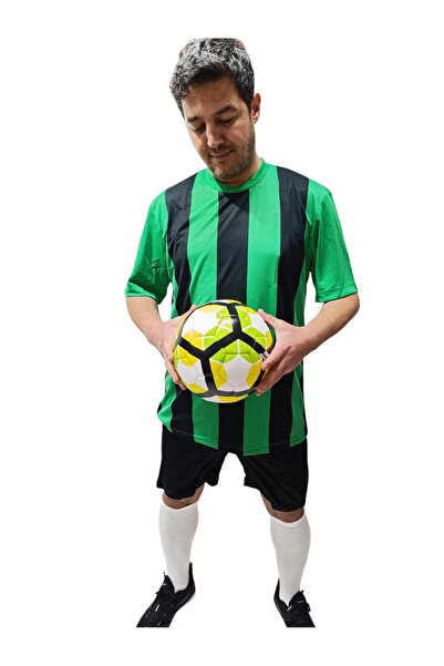 Albayrak Spor Halı Saha Futbol Forma Takımı, Forma ve Şort, Yeşil-Siyah