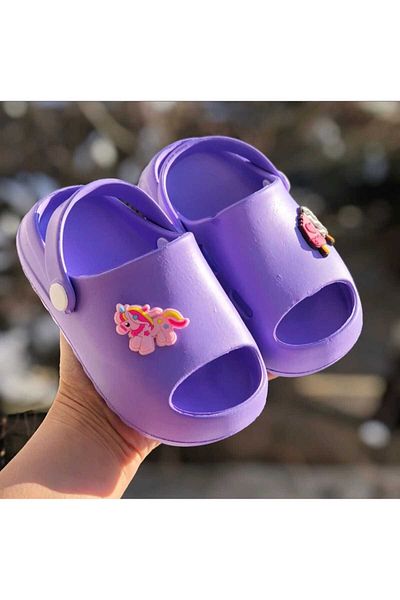 Pandalina Girl's Sandals Slippers Non-Slip Sole Phylon (Light) Summer Kindergarten Nursery Shoes