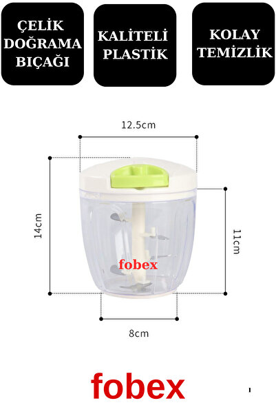 YAKUT El Rondosu 5 Bıçaklı Büyük Boy Blender