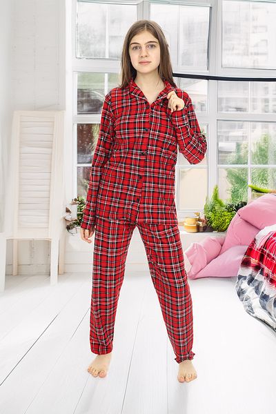 ANGELOS GIRLS Set pijamale în carouri pentru fete 12164