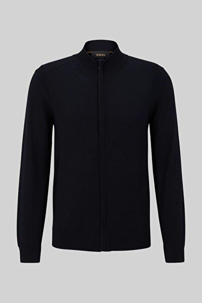 BOSS L-ottimo Erkek V Yaka Hırka Lacivert