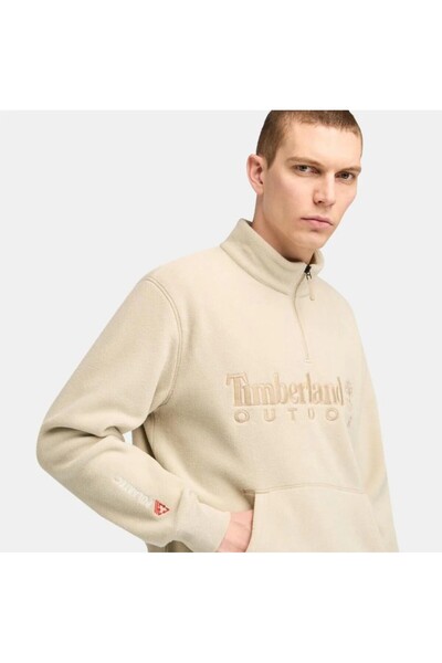 Timberland Linear Logo 1/4 Zip Polartec 200 Polar- Bej
