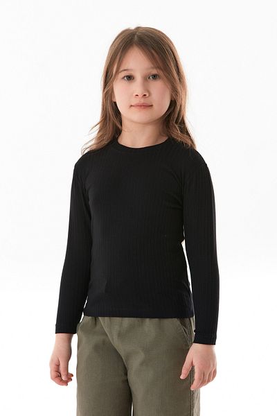 Fulla Moda Ribbed Girl's Bodysuit