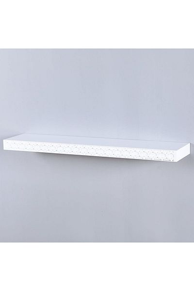 Danube Home Elizabeth Floating Shelf Wall Shelves White L90xw20xh5cm