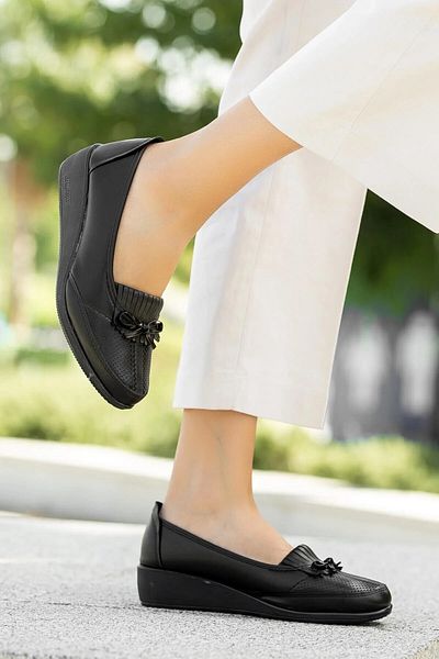 ALTUNTAŞ Full Orthopedic Ballerina Shoes Mother Shoes Casual Shoes Classic Shoes